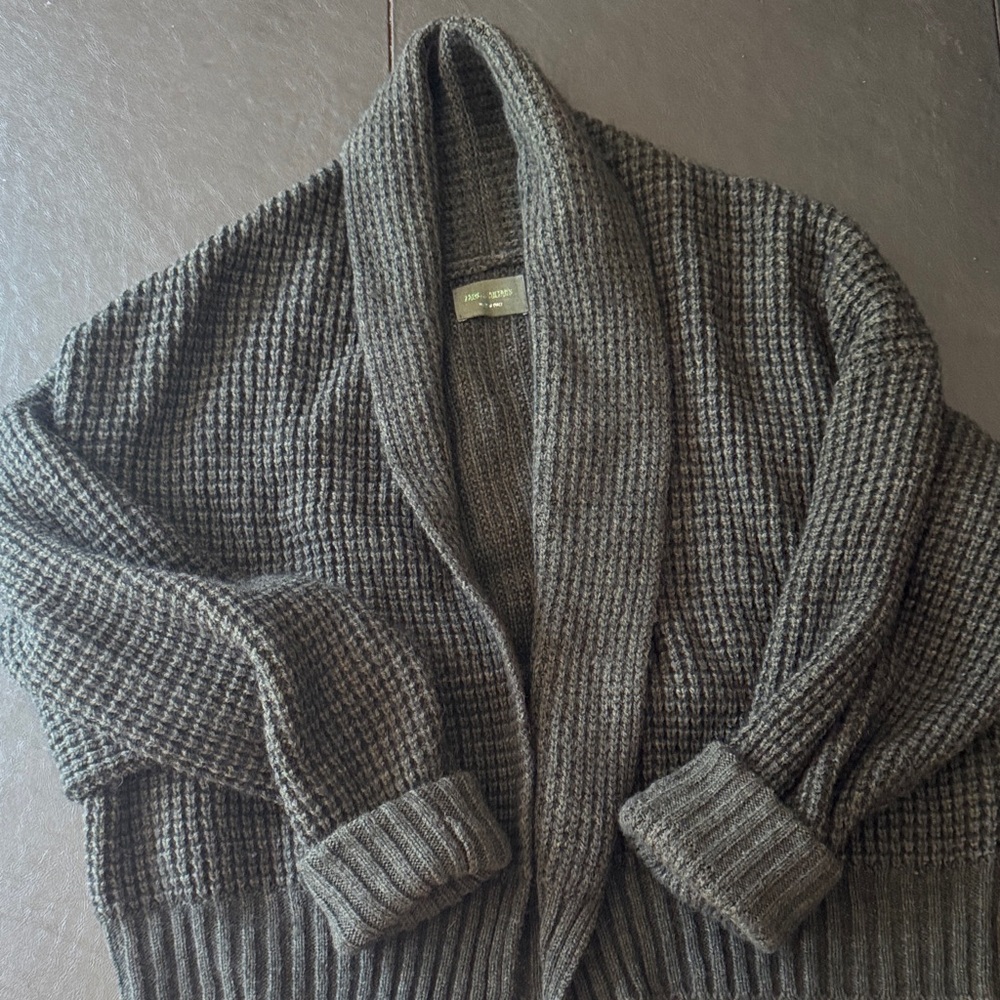 Zadig and Voltaire dark green shawl collar sweater